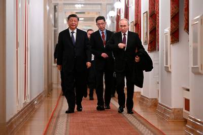 Xi en Poetin houden 