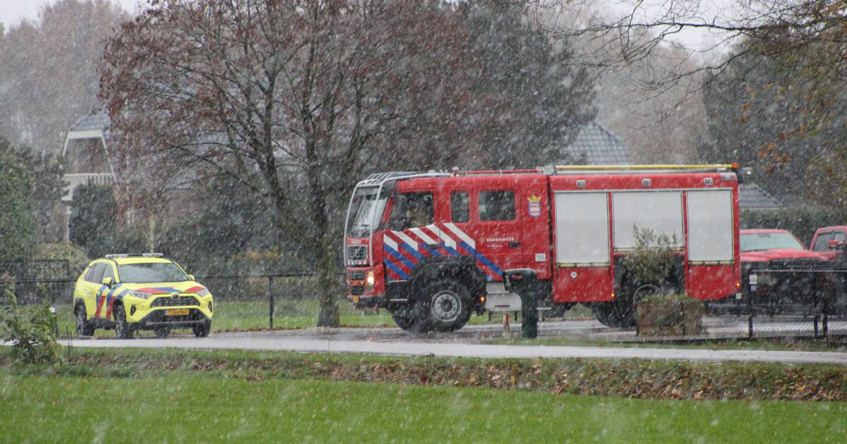 Twee koeien omgekomen bij brand in stal aan de Pakhuisweg in De Klomp