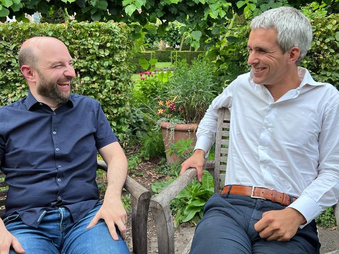 Philippe Liesenborghs (l.) en Jonathan Holslag trekken volgend jaar met hun eigen partij ‘Durf' naar de kiezer in Tienen.