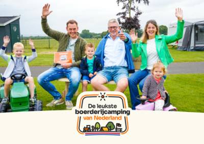 Van ’t Zandeind in Riel verkozen tot leukste boerderijcamping van Nederland
