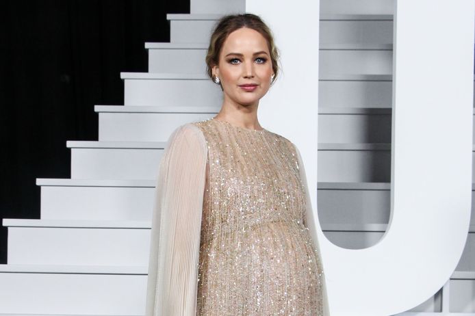 Jennifer Lawrence à l'avant-première du film Netflix "Don't Look Up" à New York dimanche.
