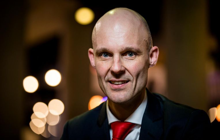 Maurice Meeuwissen, lijsttrekker voor PVV in Rotterdam tijdens de gemeenteraadsverkiezingen 2018 Beeld anp