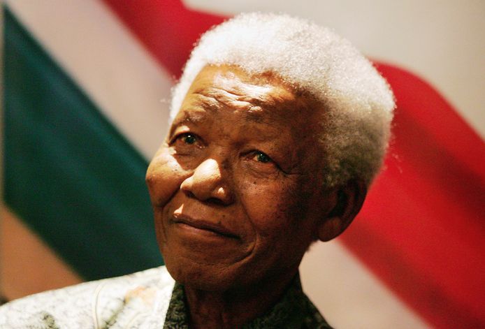 Voormalig Zuid-Afrikaans president Nelson Mandela.