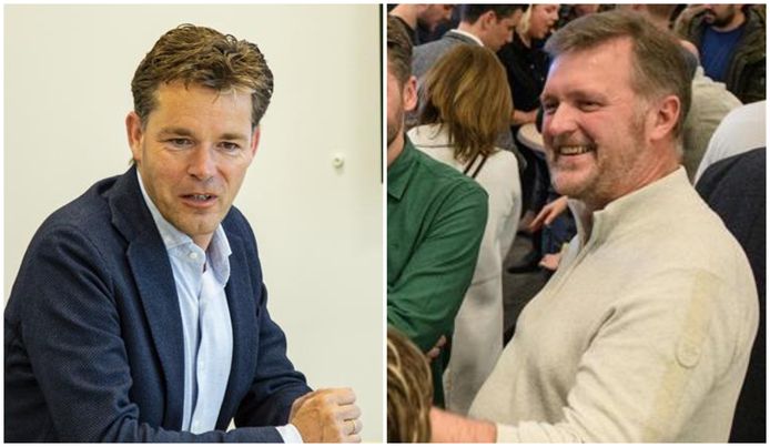 André Scheppink (SGP) en Jan Beunk (GemeenteBelang). De twee partijen zitten niet meer samen in de coalitie.