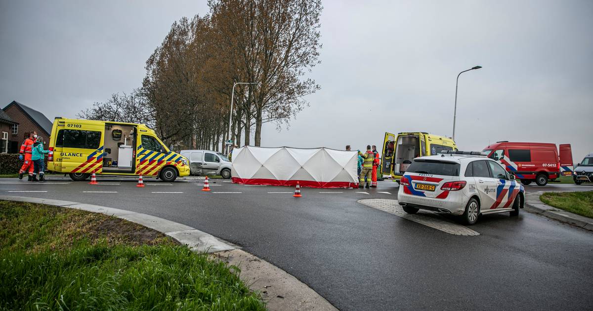 Motorrijder overleden na aanrijding met bestelauto in Angerlo.