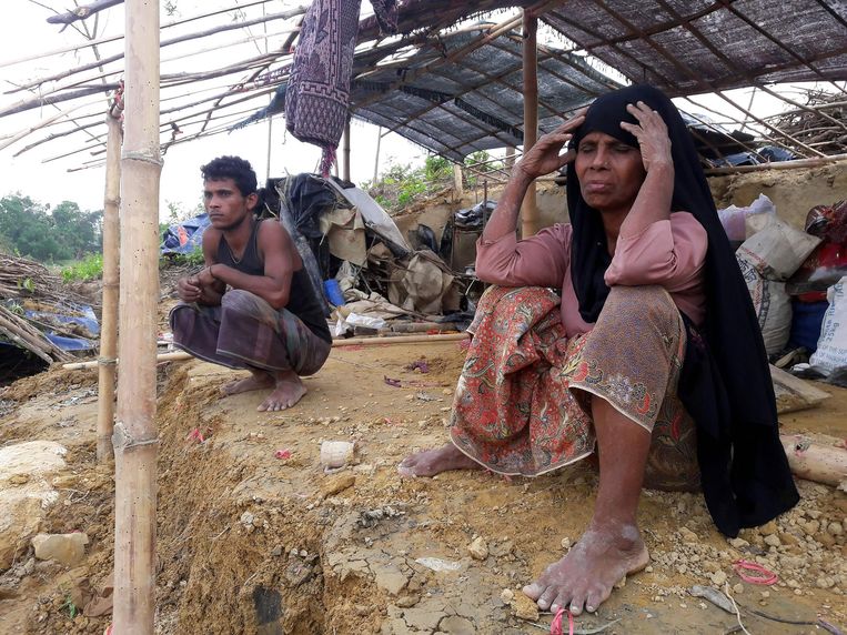 Rohingya-moslims in Cox's Bazar, Bangladesh. Beeld AFP