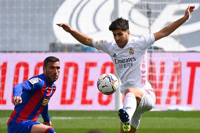 Marco Asensio a montré la voie au Real en inscrivant le premier but de l’après-midi.