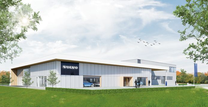 Impressie van de nieuwe vestiging van Henk Scholten Volvo.