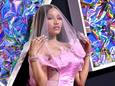 Nicki Minaj tijdens de MTV Video Music Awards in 2023 in New York. De Koninklijke Marechaussee gaat niet in op haar insinuaties over haar behandeling op Schiphol.