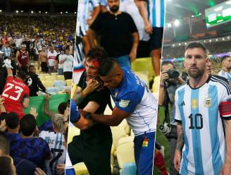 Hallucinante taferelen in Brazilië-Argentinië: Messi weigert eerst te spelen, doelman Martinez gooit zich tussen huilende fans