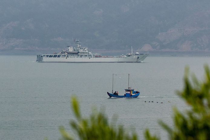 Nog acht Chinese oorlogsschepen zijn volgens Taiwan actief rond het eiland na de militaire oefening.