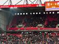 Linksboven het uitvak in De Grolsch Veste.