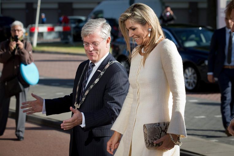 Koningin Máxima in Zoetermeer. Beeld anp