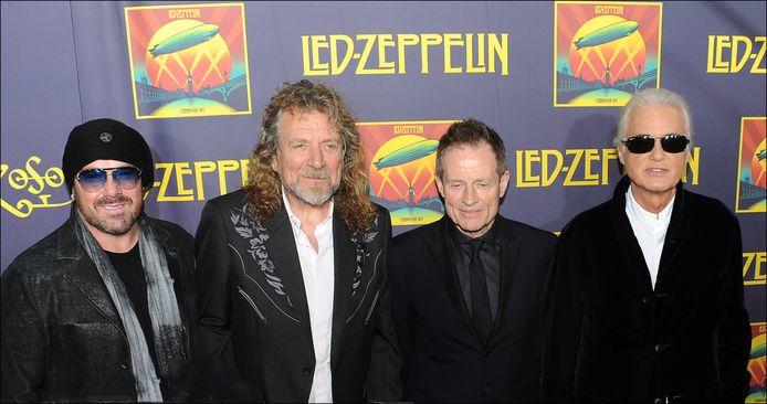 Jason Bonham and Robert Plant and John Paul Jones and Jimmy Page