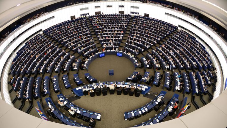 Het Europees parlement in Straatburg. Beeld EPA
