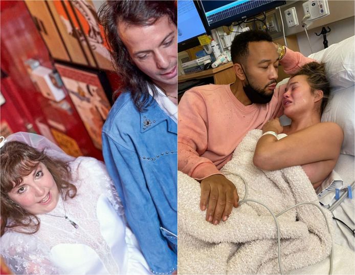 CELEBS 24/7. Lena Dunham deelt een foto van haar trouwdag en Chrissy