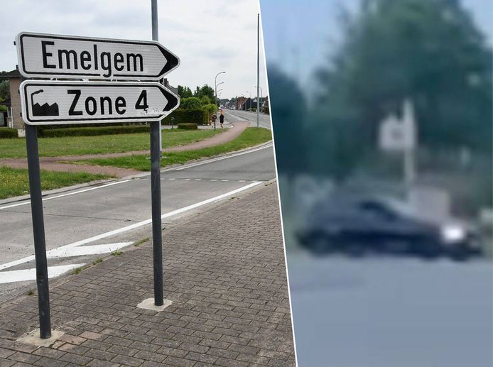 De BMW-rijder was aan het driften op de rotonde vlakbij 't Mennefrietje in Ingelmunster, toen hij de controle over het stuur verloor en tegen een dubbel verkeersbord botste. Dat raakte beschadigd maar bleef wel rechtop staan.