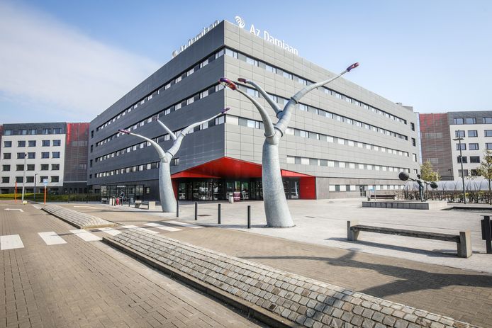 AZ Damiaan Oostende, waar nu nog drie kinderen zijn opgenomen met het coronavirus.