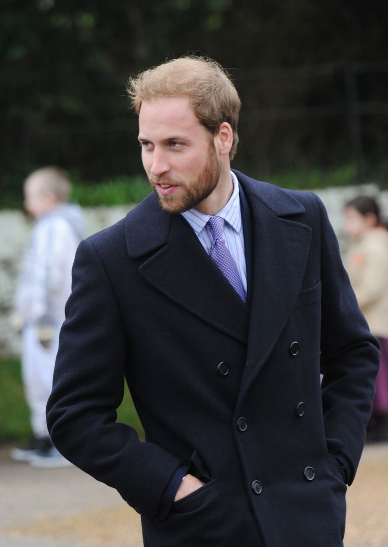 Prins William 25 december 2008 in Sandringham, Engeland. (Photo by Samir Hussein/WireImage) Beeld WireImage