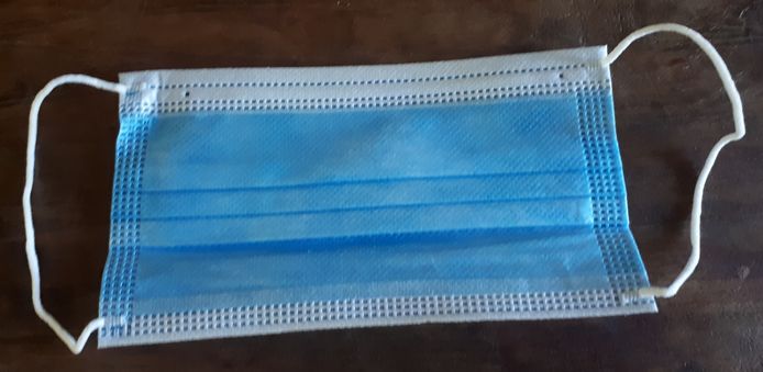 Mondkapje gekocht bij drogist op het station. Op de verpakking staat Type I en een CE-keurmerk. Dit kapje geldt, volgens het ministerie, als een medisch mondkapje wat Nederlanders niet in het OV zouden moeten dragen.