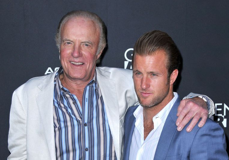 Caan with his son Scott on archive image from 2010. Image AFP