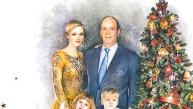Prinses Charlène deelt opmerkelijke kerstkaart van gezin