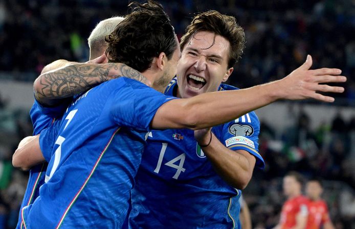 Matteo Darmian ha portato l'Italia in vantaggio.