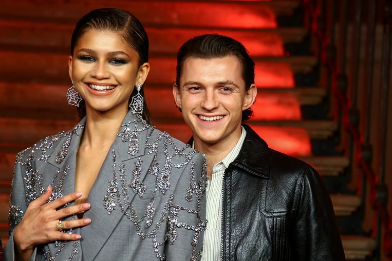 Zendaya en Tom Holland. Beeld Joel C Ryan/Invision/AP