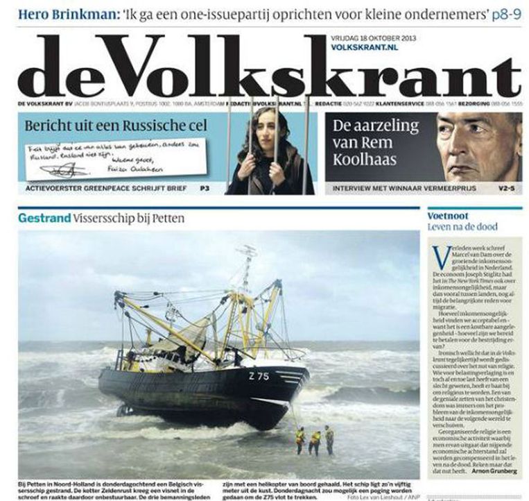 Digitale Volkskrant vandaag gratis te lezen De Volkskrant