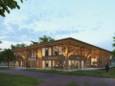 Een voorlopig ontwerp van het nieuwe Burense gemeentehuis in Maurik