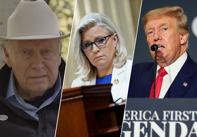 Dick Cheney, Liz Cheney en Donald Trump.