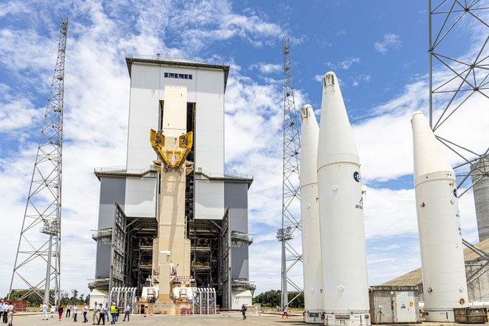 De lanceersite voor de Ariane 6-raket in Frans-Guyana.