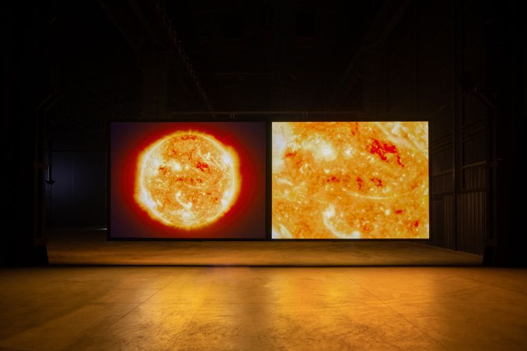 De installatie Sunshine State (2022) van de Britse kunstenaar en regisseur Steve McQueen. Beeld Agostino Osio