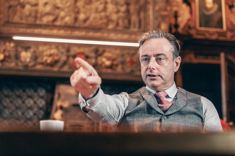 N-VA-voorzitter en burgemeester van Antwerpen Bart De Wever op het Schoon Verdiep. Beeld Jan Aelberts