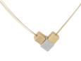 Aluminium aan 3 edelstaal draden ketting - Goud-  CLIC by Suzanne
