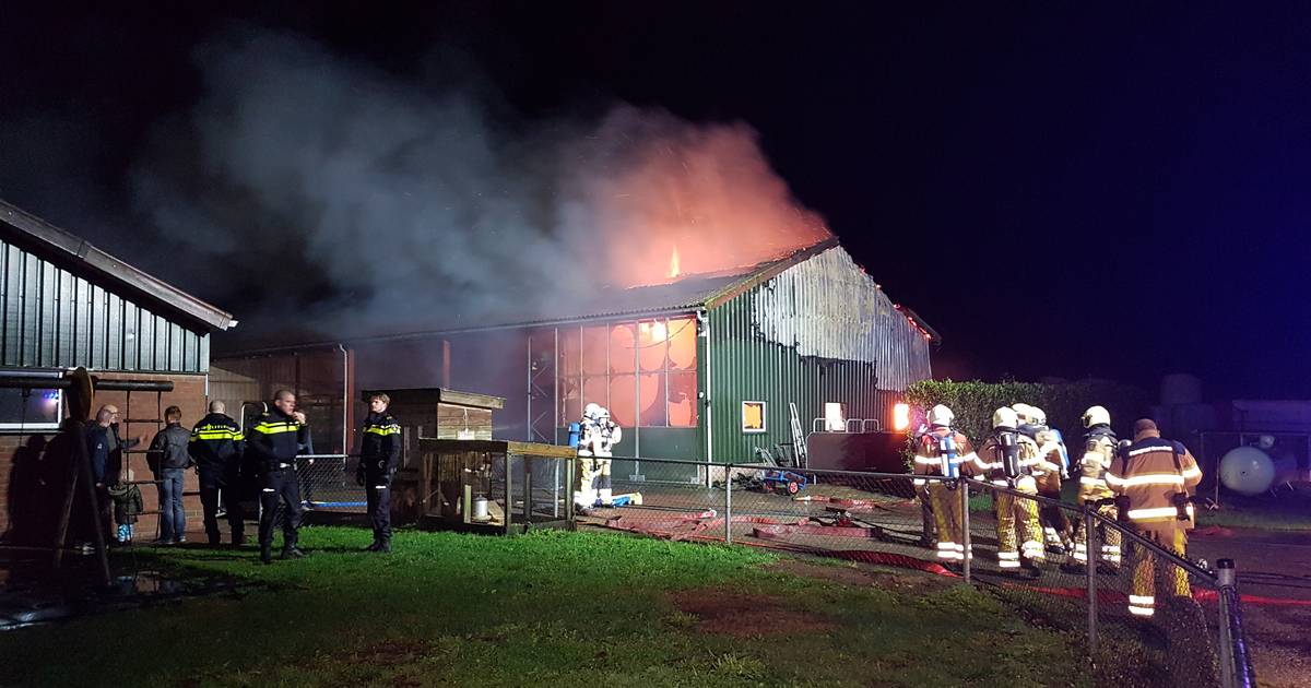 Schuur brandt af in Punthorst