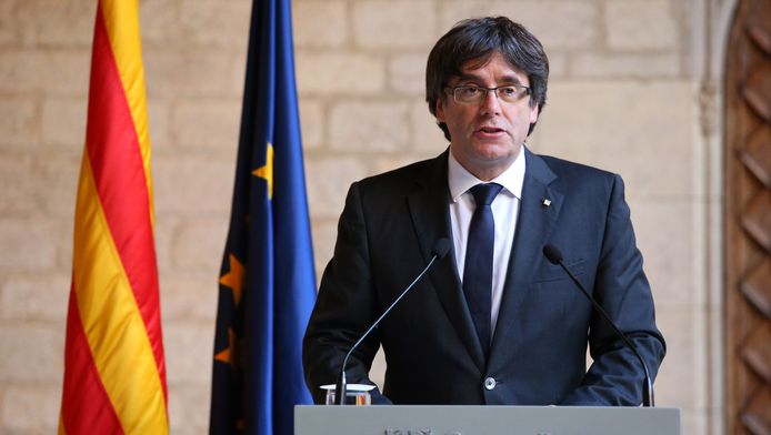De Catalaanse leider Carles Puigdemont.