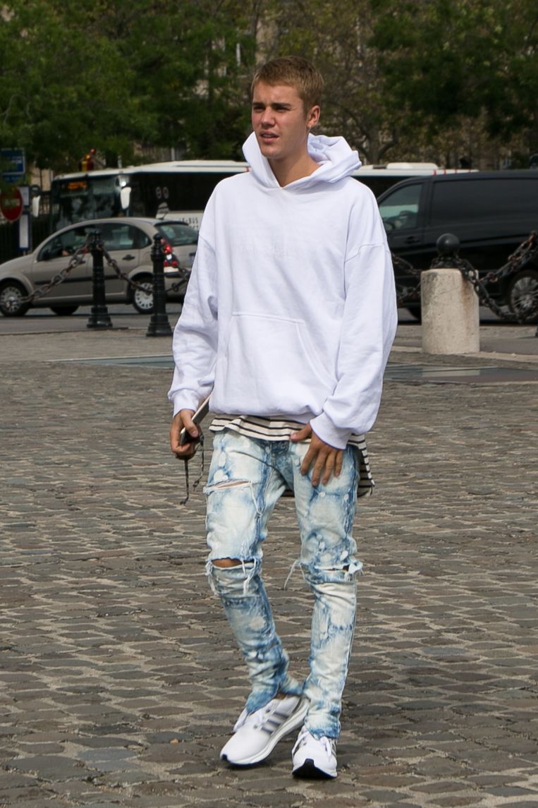 Justin Bieber in Parijs. Beeld GC Images