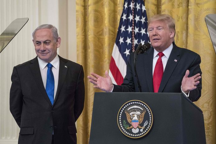 Donald Trump en Benjamin Netanyahu