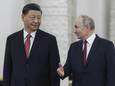 De Chinese president Xi Jinping en zijn Russische collega Vladimir Poetin.