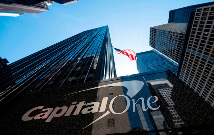 Het hoofdkantoor van Capital One in New York, VS.