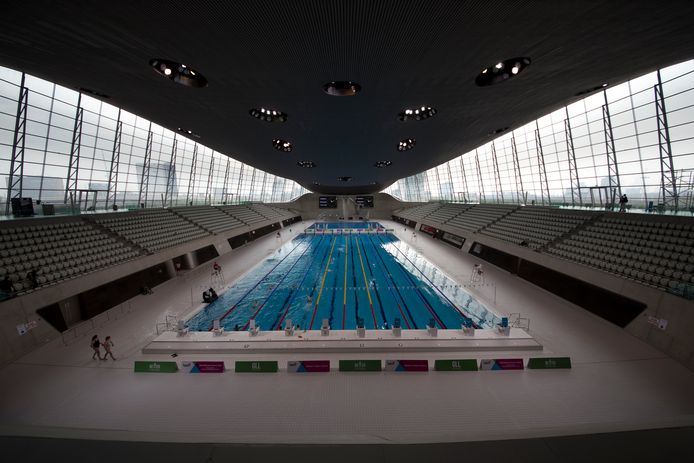 Het Aquatics Centre in Londen.