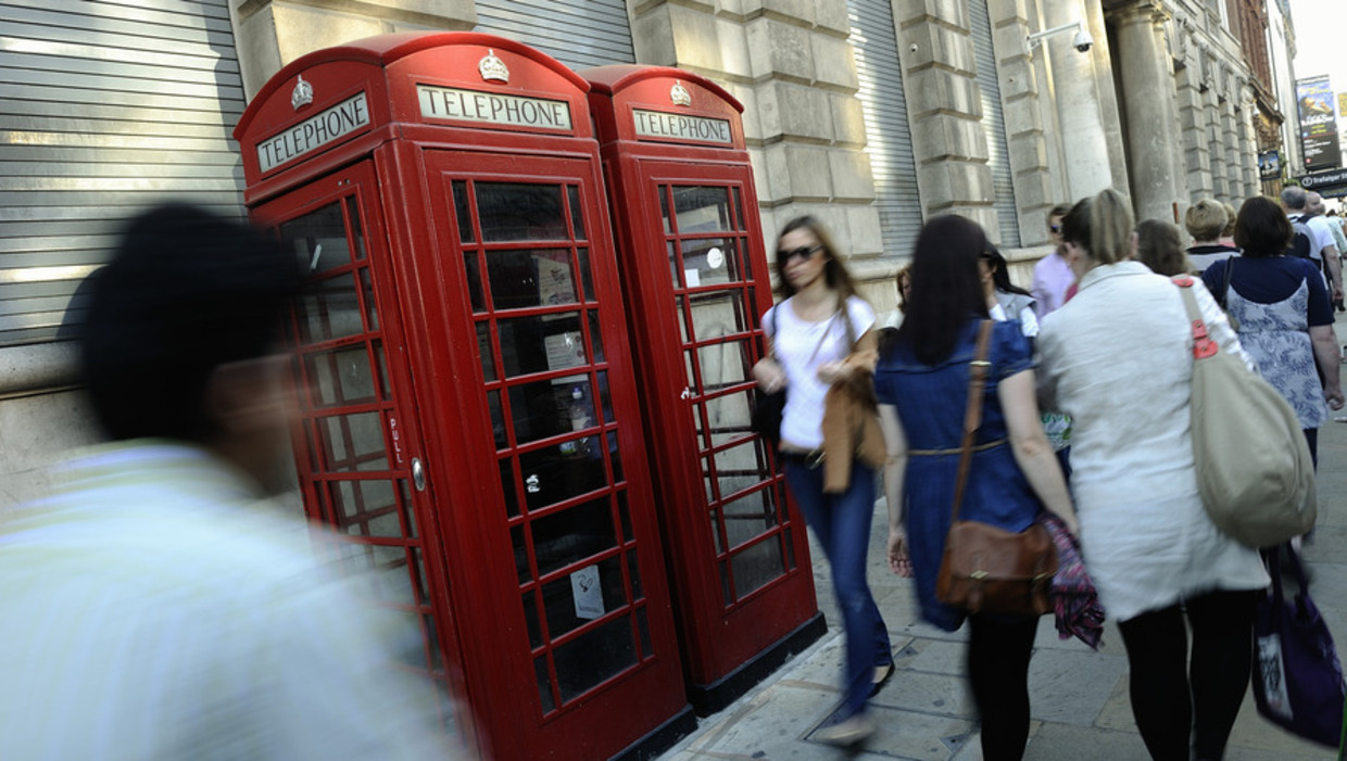 Straatbeeld van Londen. Beeld anp