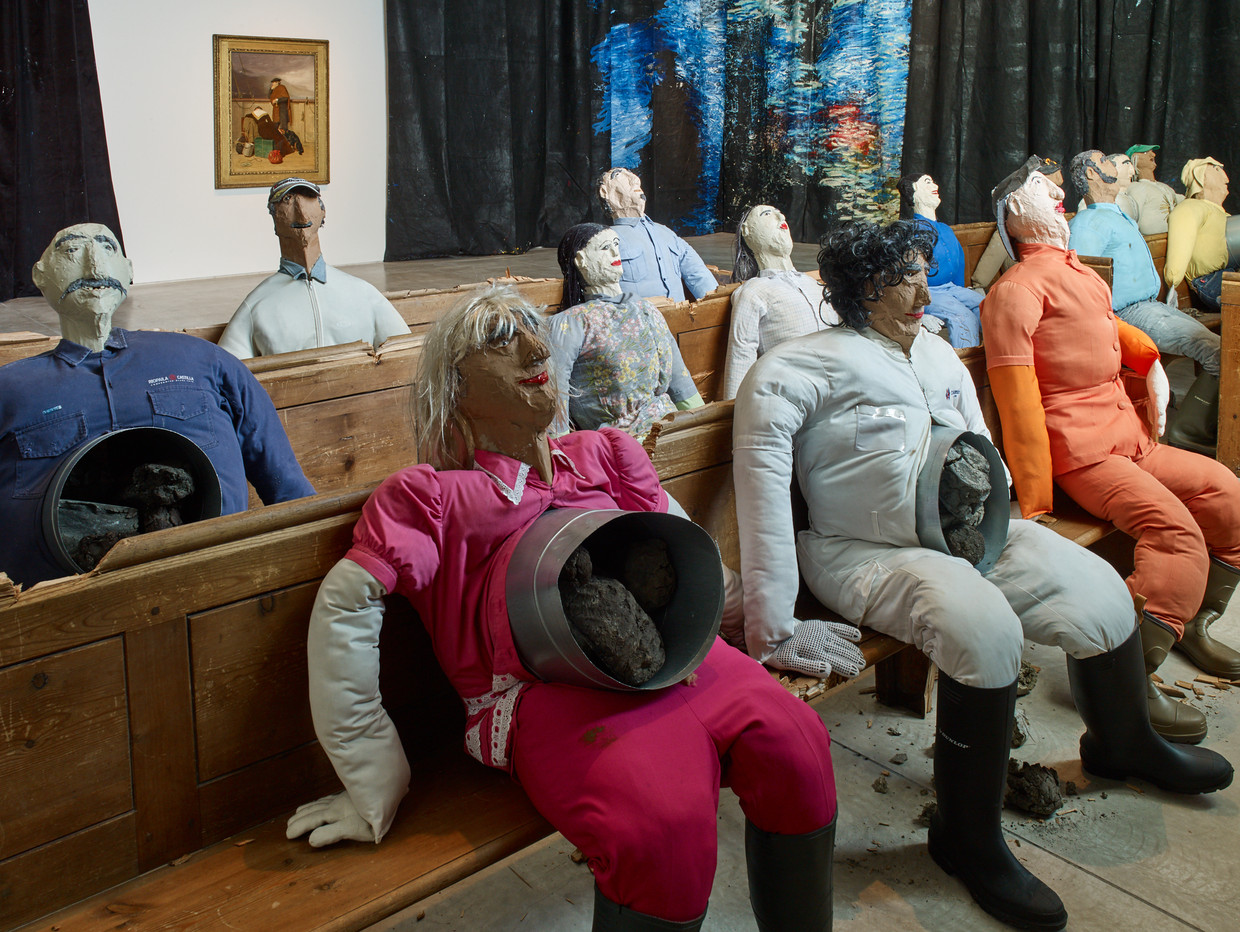 Oscar Murillo, ‘Collective Conscience’, 2019, Turner Prize 2019 Beeld Stephen White