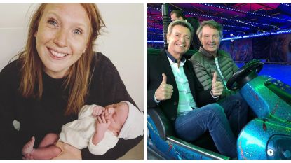 Showbits Babygeluk Voor Linde Merckpoel En Deze Twee Kapoenen Zitten Samen In De Botsauto S Showbizz Hln Be