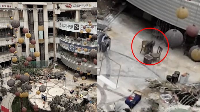 Urban explorer filmt hoe man in verlaten winkelcentrum in China woont