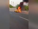 Une Lamborghini incendiée par de faux acheteurs potentiels
