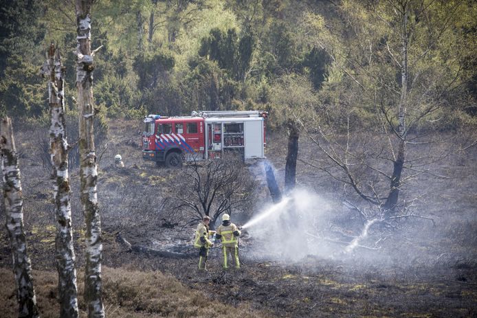 Een grote natuurbrand in Beuningen, enkele jaren geleden.