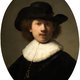 Op een zelfportret van Rembrandt als 26-jarige  etaleert hij zich als volwassen, maar nog net niet