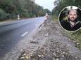 De Drieheuvelenweg in 's-Heerenberg. Inzet: Joost Gerritsen.